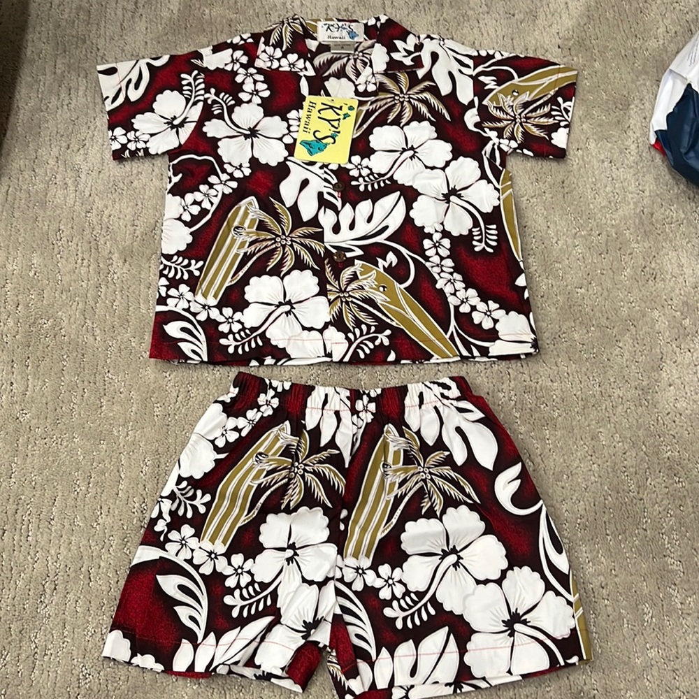 Ky’s Hawaii boys shirt and shorts set